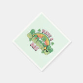 ラッキー・デイレトロ聖パトリックの日を過ごす スタンダードカクテルナプキン (角)