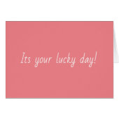 ラッキー・デイ (正面横)