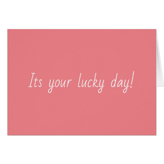 ラッキー・デイ (正面横)