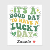 ラッキー・デイ・ビニールのシールを貼るのはいい日だ シール (シート)