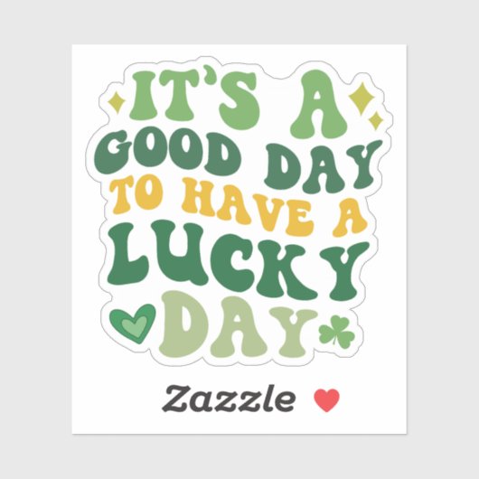 ラッキー・デイ・ビニールのシールを貼るのはいい日だ シール (シート)
