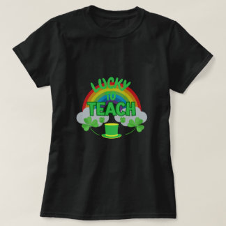 ラッキー・トゥ・ティーチ セントパトリックデー先生Tシャツ Tシャツ