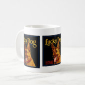 ラッキー・ドッグ コーヒーマグカップ (正面左)