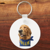 ラッキー・ドッグ・フォト・キーチェーンのオリー キーホルダー (裏面)