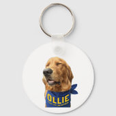 ラッキー・ドッグ・フォト・キーチェーンのオリー キーホルダー (裏面)