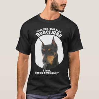 ラッキー・ドーベルマン Tシャツ