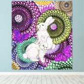 ラッキー・バニー キャンバスプリント (インサイチュ (ウッドフロア))