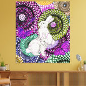 ラッキー・バニー キャンバスプリント (インサイチュ (リビング))