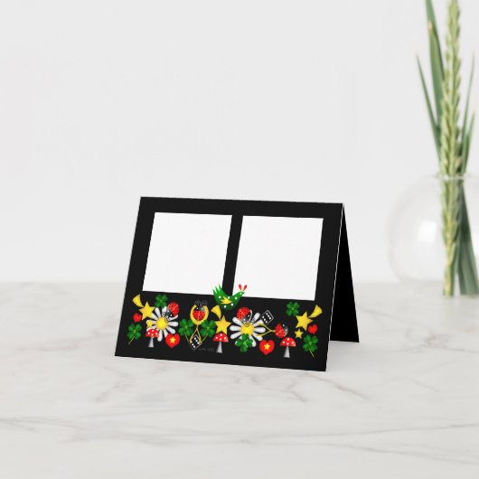 ラッキー フォト グリーティング カード / 封筒付きカード (正面)