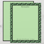 ラッキー フォー リーフ クローバー チャーム オーダーメイド (正面/裏面)