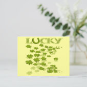 ラッキー ホースシュー シャムロック ポストカード (スタンド正面)