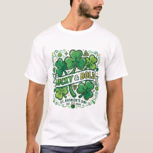 ラッキー&ボールドシャムロックセントパトリックデーTシャツ