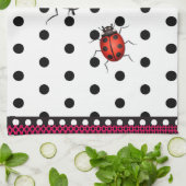 ラッキー・ラディバグ・スポット キッチンタオル (折り畳み)