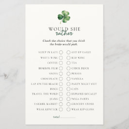 ラッキー・ラブ彼女はむしろブライダルシャワー・ゲーム