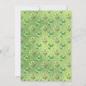 ラッキー リトル シャムロック 1歳の誕生日パーティー 招待状 (裏面)