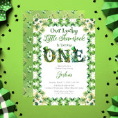 ラッキー リトル シャムロック 1歳の誕生日パーティー 招待状