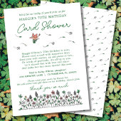 ラッキー ワイルドフラワーズ マイルストーン バースデー カード シャワー