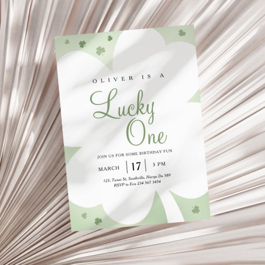 ラッキー・ワン・セント・パトリックの日1日 招待状