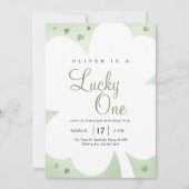 ラッキー・ワン・セント・パトリックの日1日 招待状 (正面)