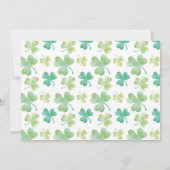 ラッキー·ワン·ファースト·誕生日·セント·パトリックズ·デイ·フォト 招待状 (裏面)