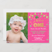 ラッキー·ワン·ファースト·誕生日·セント·パトリックズ·デイ·フォト 招待状 (正面)