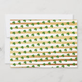 ラッキー ワン フォト 1歳 誕生日 招待状 (裏面)