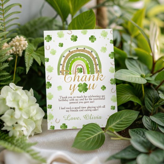 ラッキー ワン 誕生日感謝カード 招待状