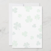 ラッキー・ワン - 1歳の誕生日パーティー招待状 招待状 (裏面)