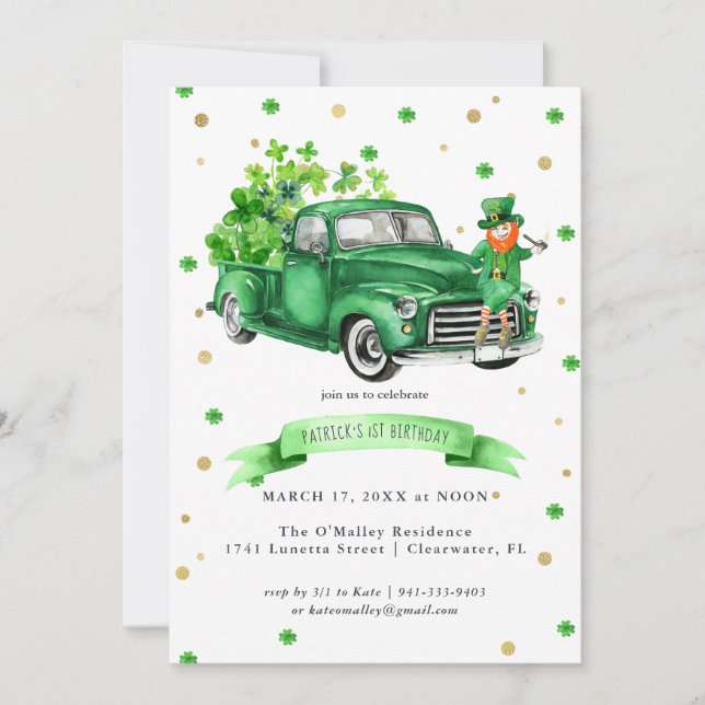 ラッキー・ワン | St. Patrickの日1st誕生日 (正面)