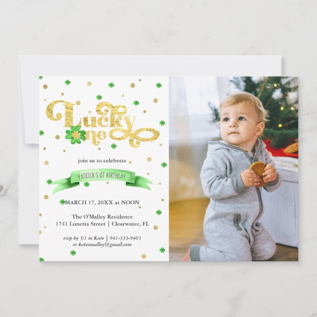 ラッキー・ワン | St. Patrickの日1st誕生日 (正面)