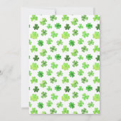 ラッキー・ワン | St. Patrickの日1st誕生日 招待状 (裏面)