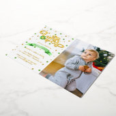 ラッキー・ワン | St. Patrickの日1st誕生日 箔招待状 (回転した状態)