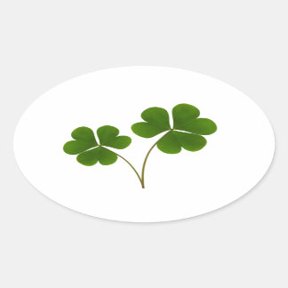 ラッキー 楕円形シール