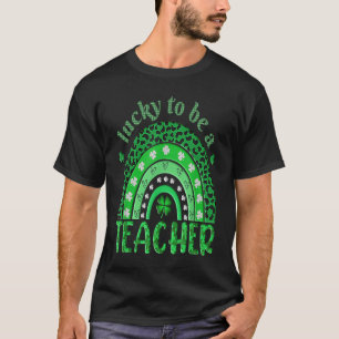 ラッキーA先生レオパレンドレインボーSt patricks Tシャツ
