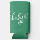 ラッキーAF |かわいいSt patricks dayアイルランド引用文 スリム缶クーラー (裏面)