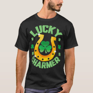 ラッキーCHARMER男の子の子おもしろい女の子St patricksダ Tシャツ