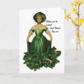 ラッキーSaint patricks day カード (黄色い花)