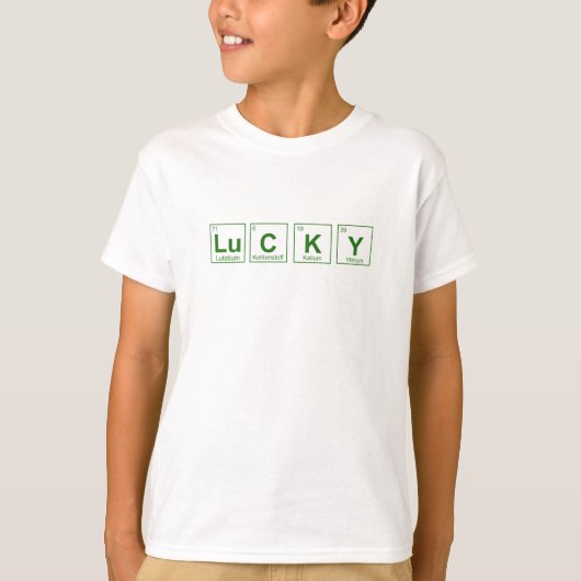 ラッキーSt patricks dayハッピーグリーンアイテム Tシャツ (正面)