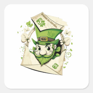 ラッキーSt patricks day スクエアシール