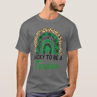 ラッキーTo A先生レインボー先生セントパトリック Tシャツ