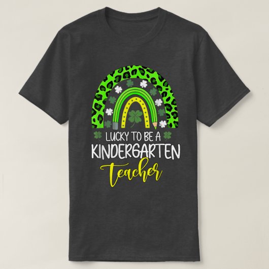 ラッキーTo A幼稚園先生レインボーセントパー Tシャツ (デザイン正面)