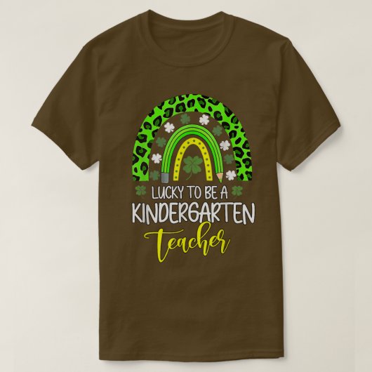 ラッキーTo A幼稚園先生レインボーセントパー Tシャツ (デザイン正面)