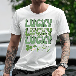 ラッキーVibes Tシャツ、聖パトリックの日Tシャツ Tシャツ