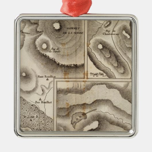ラックのvolcaniques メタルオーナメント (正面)