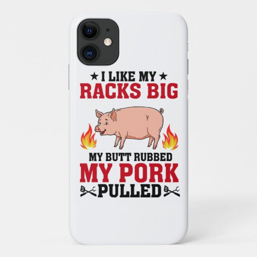 ラックは大きくておいしいBBQ、豚のお尻を引用 Case-Mate iPhoneケース (裏面)