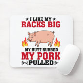 ラックは大きくておいしいBBQ、豚のお尻 引用 マウスパッド (マウス)