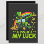 ラックを押す面白い掘削機セントパトリックデー シーズンカード (正面/裏面)