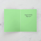 ラックを祈る - セントパトリックデーのカード シーズンカード (内部)