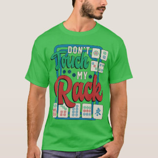 ラックを触るな シャッフル麻雀ボードゲーム マージャン Tシャツ
