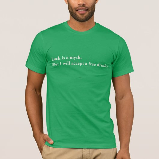 ラックイズアミス ミニマリストデザイン - 笑えるアート Tシャツ (正面)